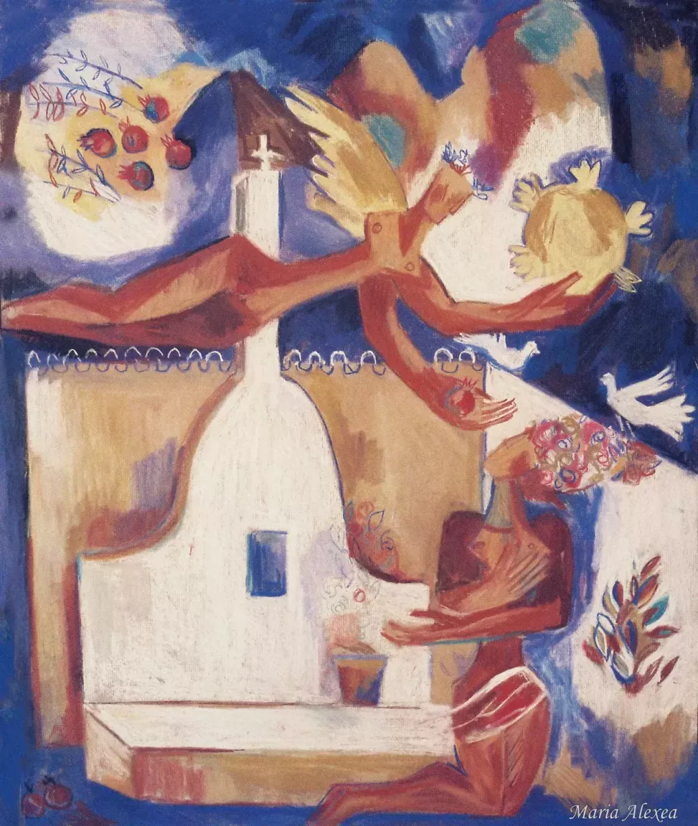 Angel on church