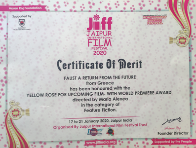 Certificate of Merit — Jaipur International Film Festival 2020